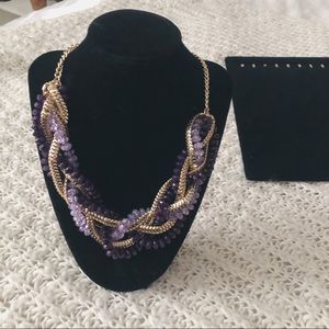 Light/Dark Purple Looped Necklace